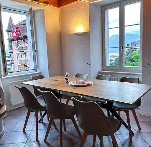 Daire Duplex Avec Vue Et Montagnes Montrö